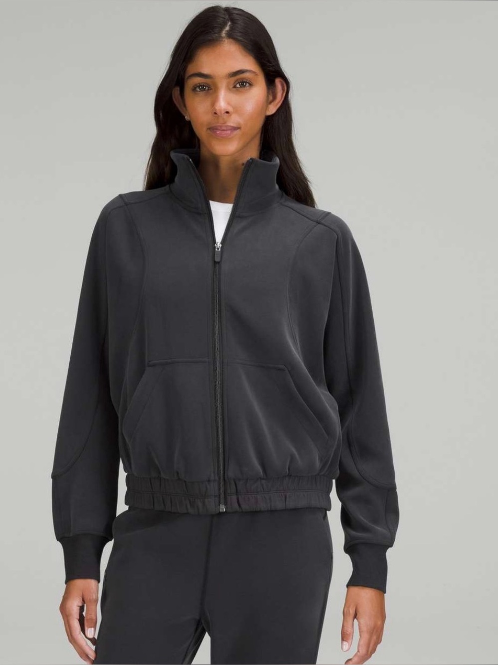 Lululemon Black Zip-Front Track Jacket
